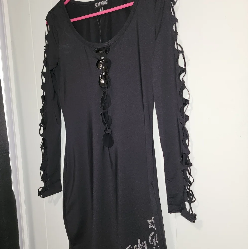 NWT Dolls Kill Sexxy Baby Girl, Cut Up Mini Dress - Picture 11 of 16